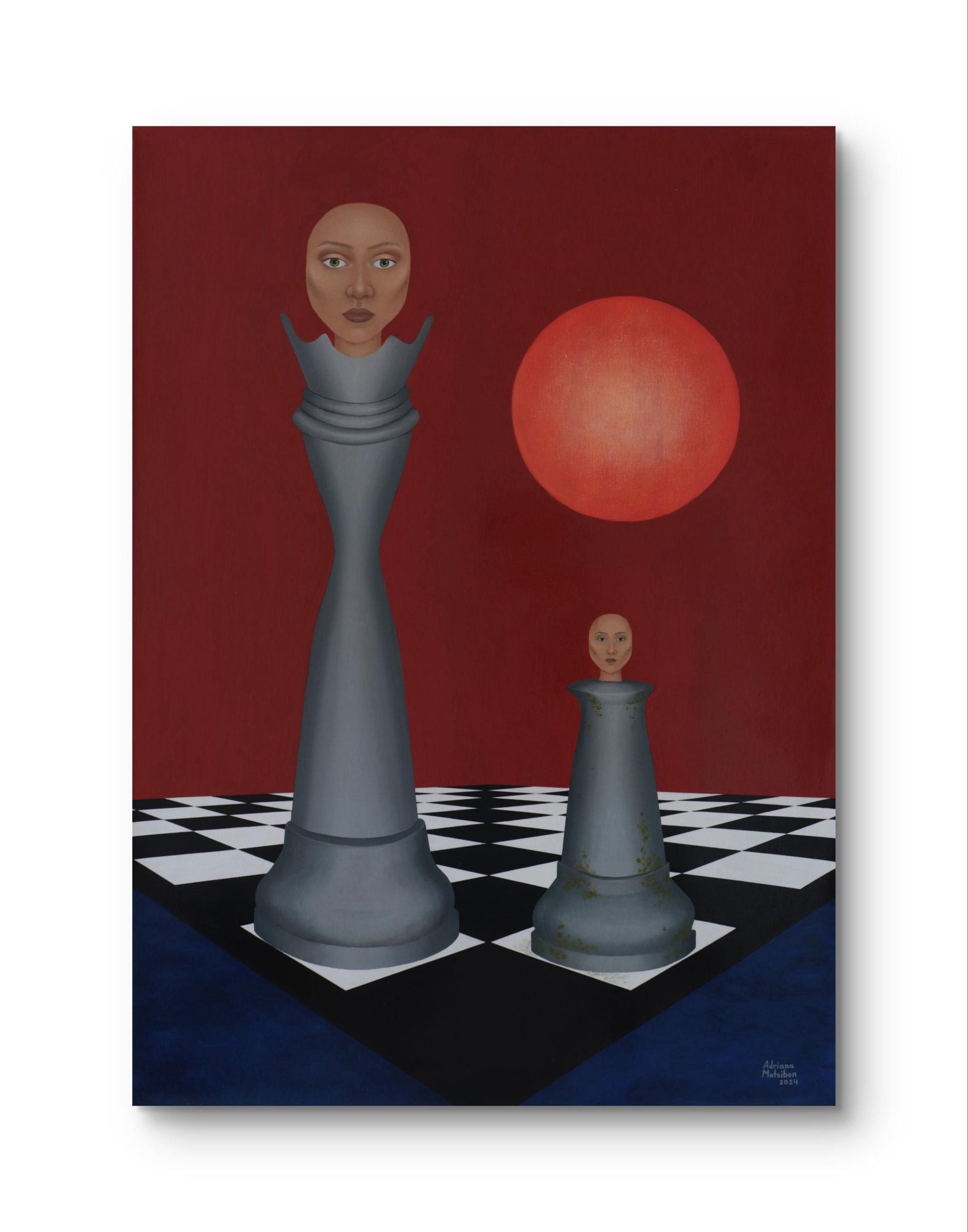 Are you a queen or a pawn? 100*70 cm/ 40*28 inch