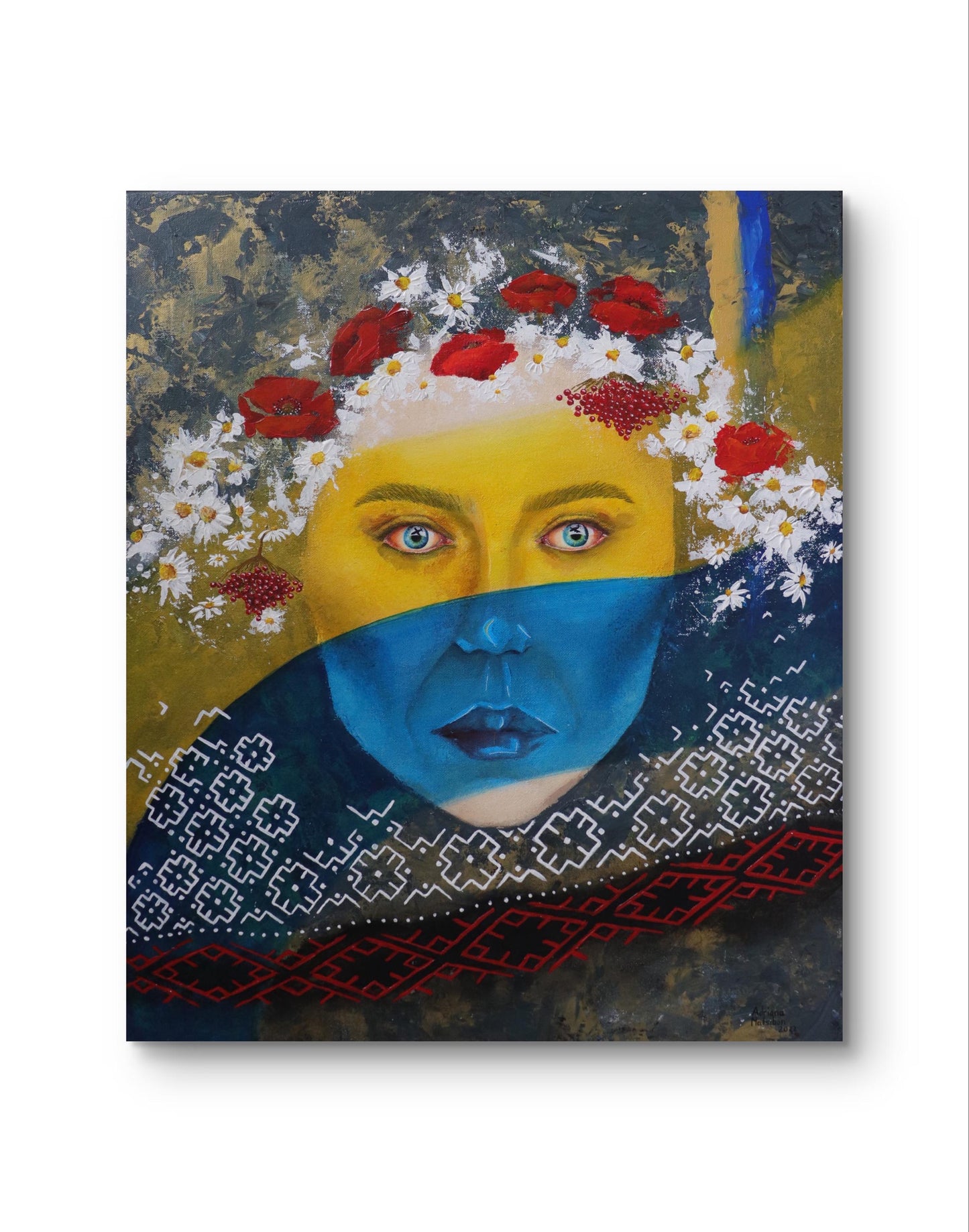 Ukrainian woman 60*50cm/24*20inch